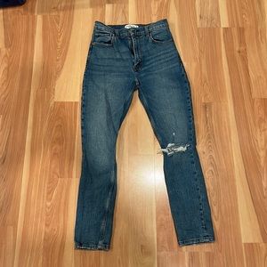 abercrombie size 25 high rise skinny jeans
